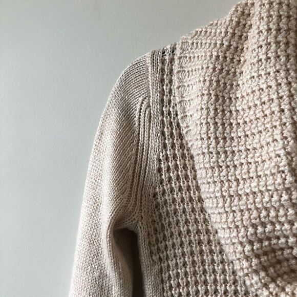 Angel Of The North Waffled Cowl Neck Sweater - Picture 4 of 10